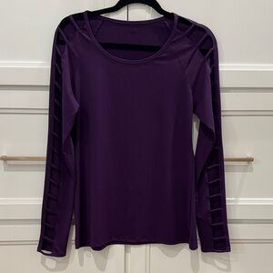 Fabletics Deep Purple Long Sleeve Top